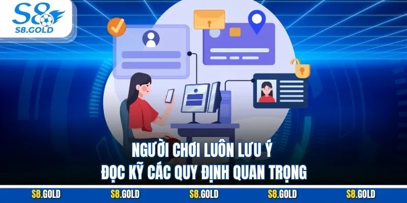 Người chơi luôn lưu ý đọc kỹ các quy định quan trọng Người chơi luôn lưu ý đọc kỹ các quy định quan trọng